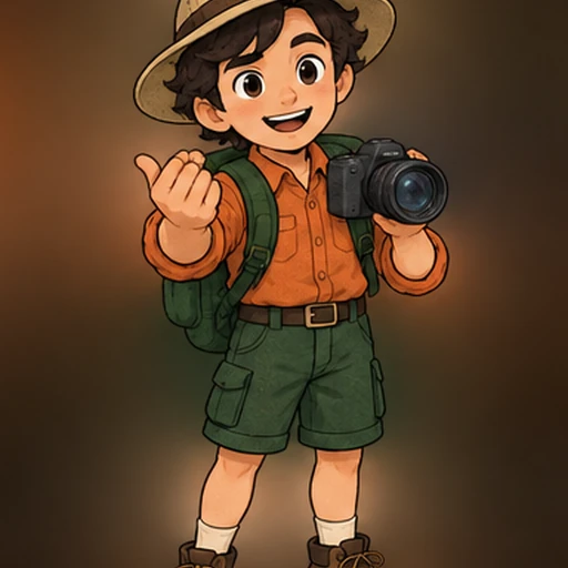 Trov holding a camera